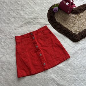 mini denim skirt
