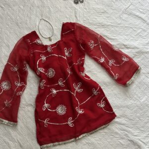 Hot red gotta patti chatpati kurti
