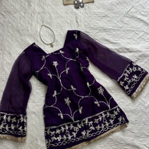 Gota patti purple chatpati kurti
