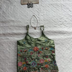 Heavily beaded chatpate top