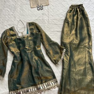 Mirror work ombre chatpata set