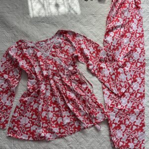 Aangrakha cotton kurti with pants cotton coordset