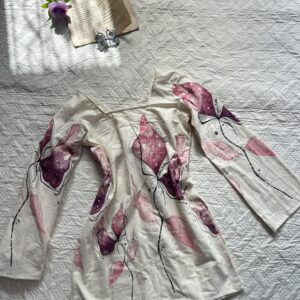 Kora Cotton Handpainted Corset Kurti