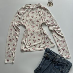 Floral body fit top
