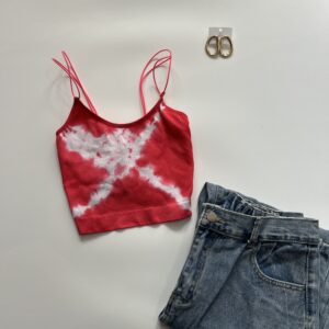 Tie die crop top