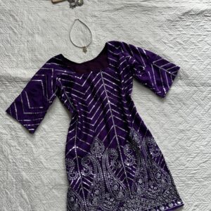 Hot Purple Sequence Work Chatpati kurti