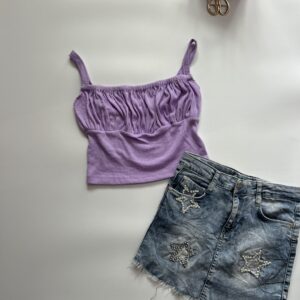 Lilac cutesy tank top