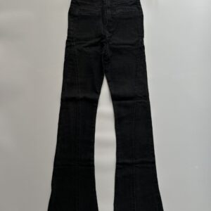 Imported unique high wested flared denim