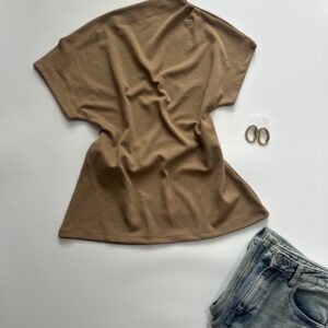 Ruched Back Tie Up Cutesy Top