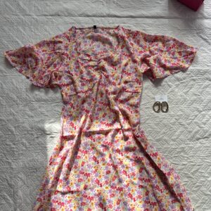 Cutesy Floral Midi Dress