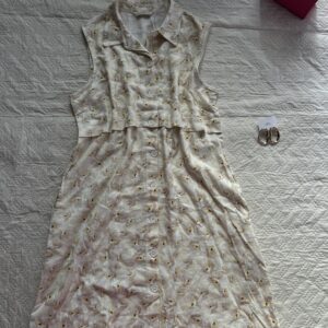 Imported Linen Floral Cutesy Dress