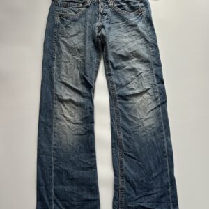 Vintage Washed Flared Denim