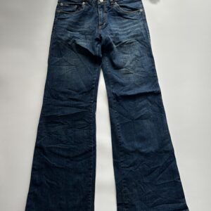 Dark Washed Flared Imported Denim