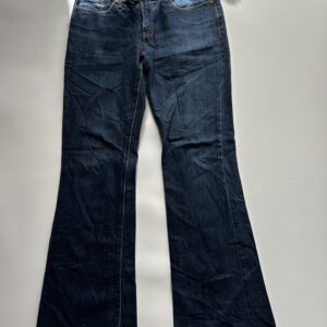 Vintage Dark Washed Flared Denim