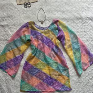 pastle bandhani short kurti