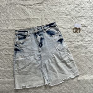 Denim Mini Cutesy Skirt