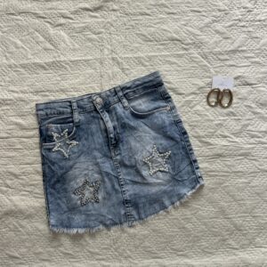 Star Embellished Mini Skirt
