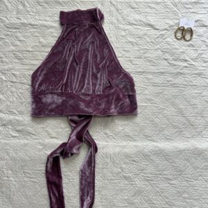 Halter Backless Sexy Velvet Top