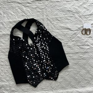 Vest Sparkly Imported Top