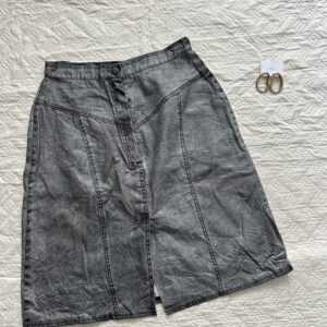 Charcoal Denim Skirt