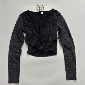 H&M Glittery Wrap Around Top