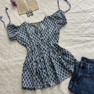 Ballon Sleeves 90s Inspired Peplum Kurti