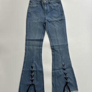 Coquette Bootcut Lace Tie Up Denim