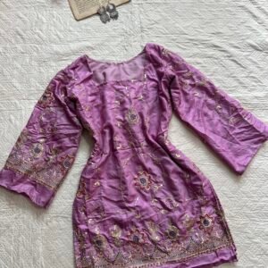 Lilac Zardosi Chatpati Short Kurti