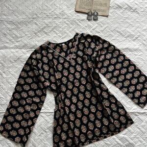 V neck Pure Cotton Short Kurti