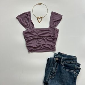 Y2K Style Ruched Top