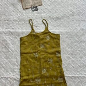 Spagetti Crush Beaded Y2k Short Kurti