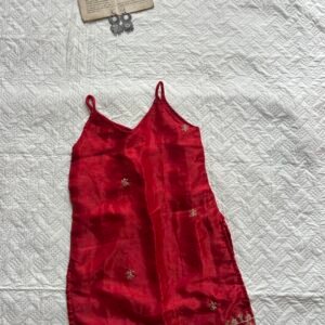 Spagetti Handcrafted Corset Back  Kurti