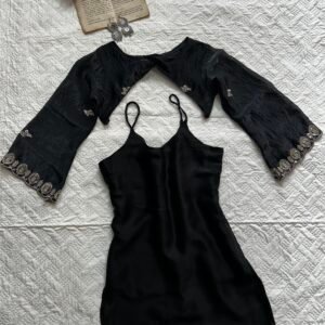 Black Midnight Muse Chatpati Viral 2 in One Convertible Kurti