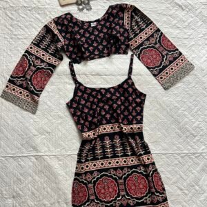 Block Print Pure Cotton Viral 2 in One Convertible Kurti