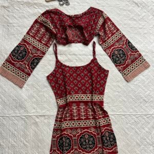Block Print Pure Cotton Viral 2 in One Convertible Kurti