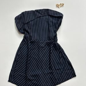 Casual Striped Tube Dress