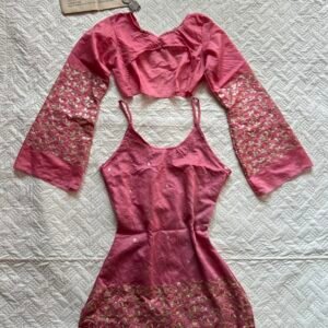 Laddo~Chatpati Cotton 2 in One Corset Kurti with Sequence Work