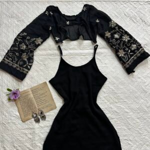 Noor~Chatpati Crush 2 in One Corset Kurti with Handbeaded Jacket Set