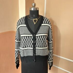 Vintage Black Imported Cardigan