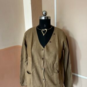 Rust Brown Imported Cardigan