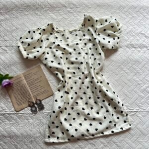 Dilruba~Y2K Short Corset Back Kurti in Black
