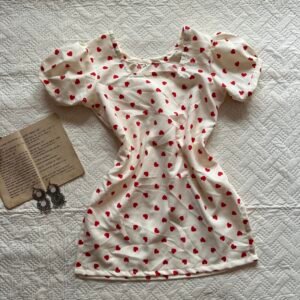 Dilruba~Y2K Short Corset Back Kurti in Red