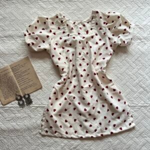Dilruba~Y2K Short Corset Back Kurti in Burgundy