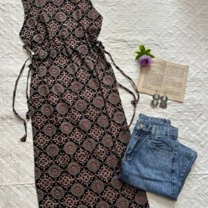 Gulnaar Snatch Waist Pure Cotton Long Kurti