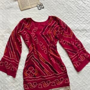 Hot Pink Bandhani Chatpati Kurti