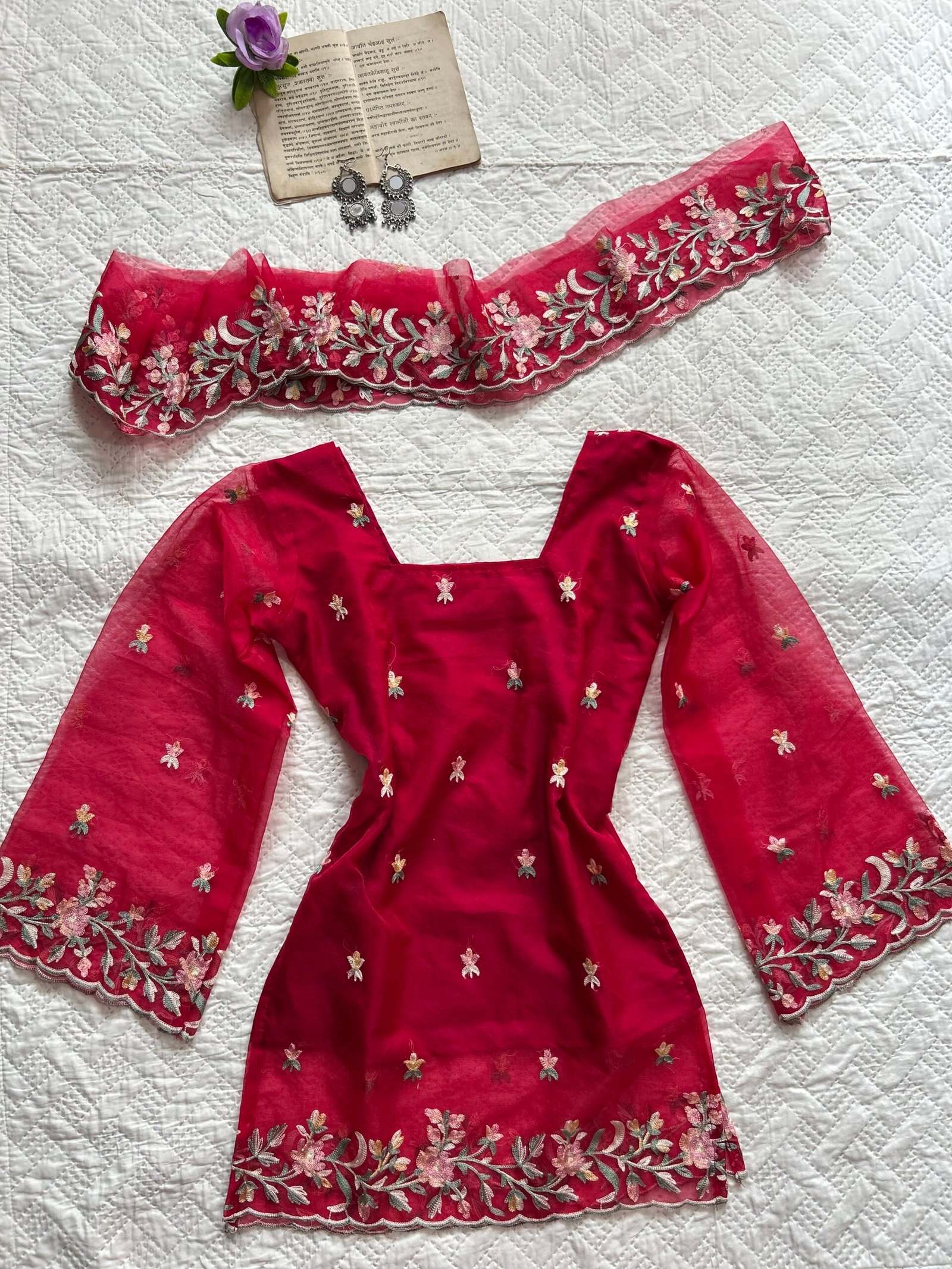 Embroidered Corset Back Chatpati Kurti