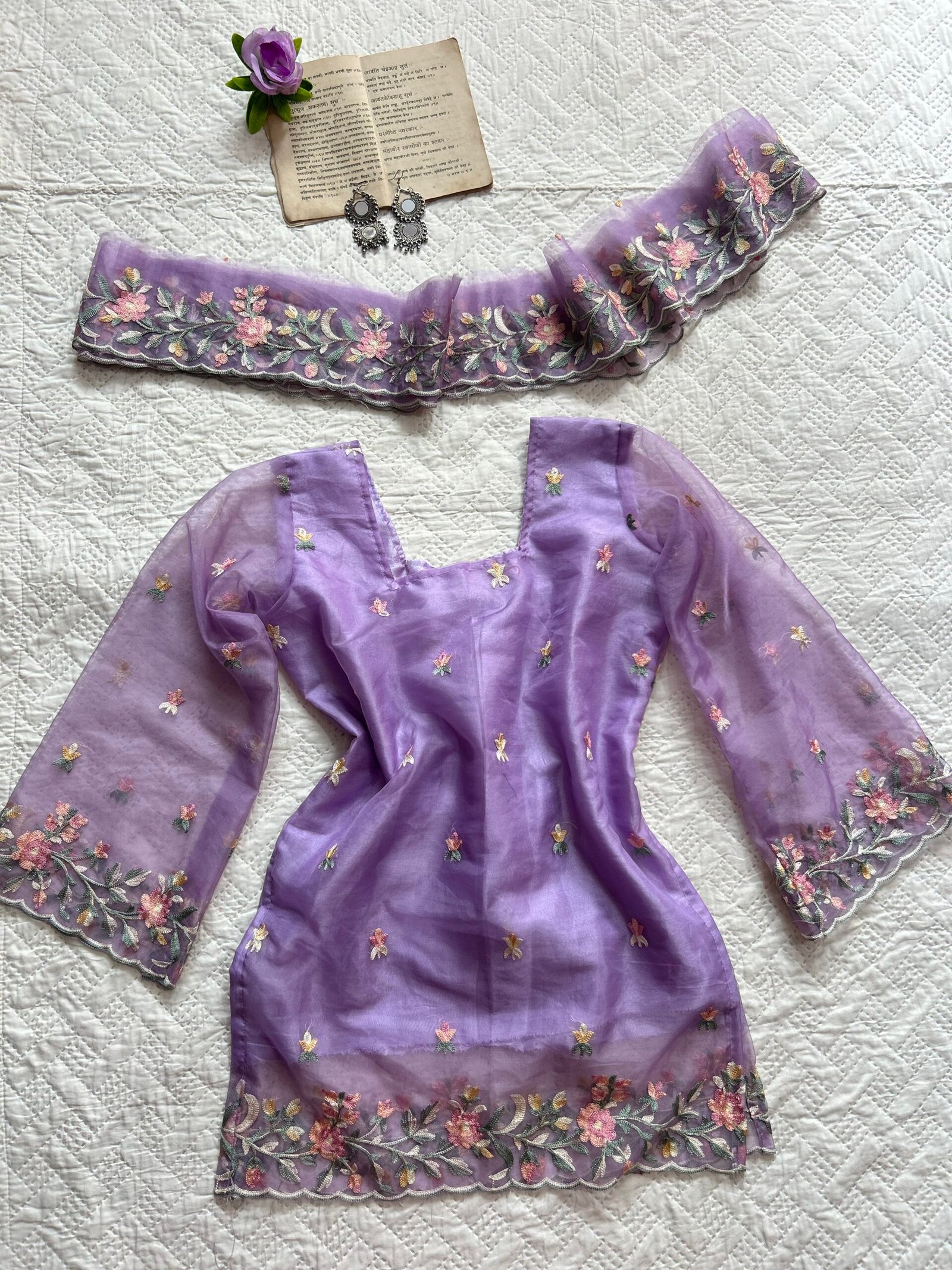 Embroidered Corset Back Chatpati Kurti