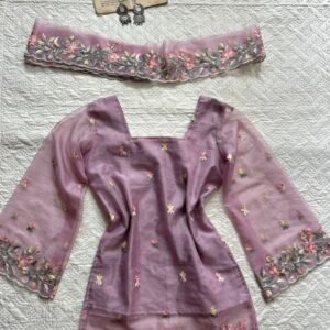 Embroidered Corset Back Chatpati Kurti