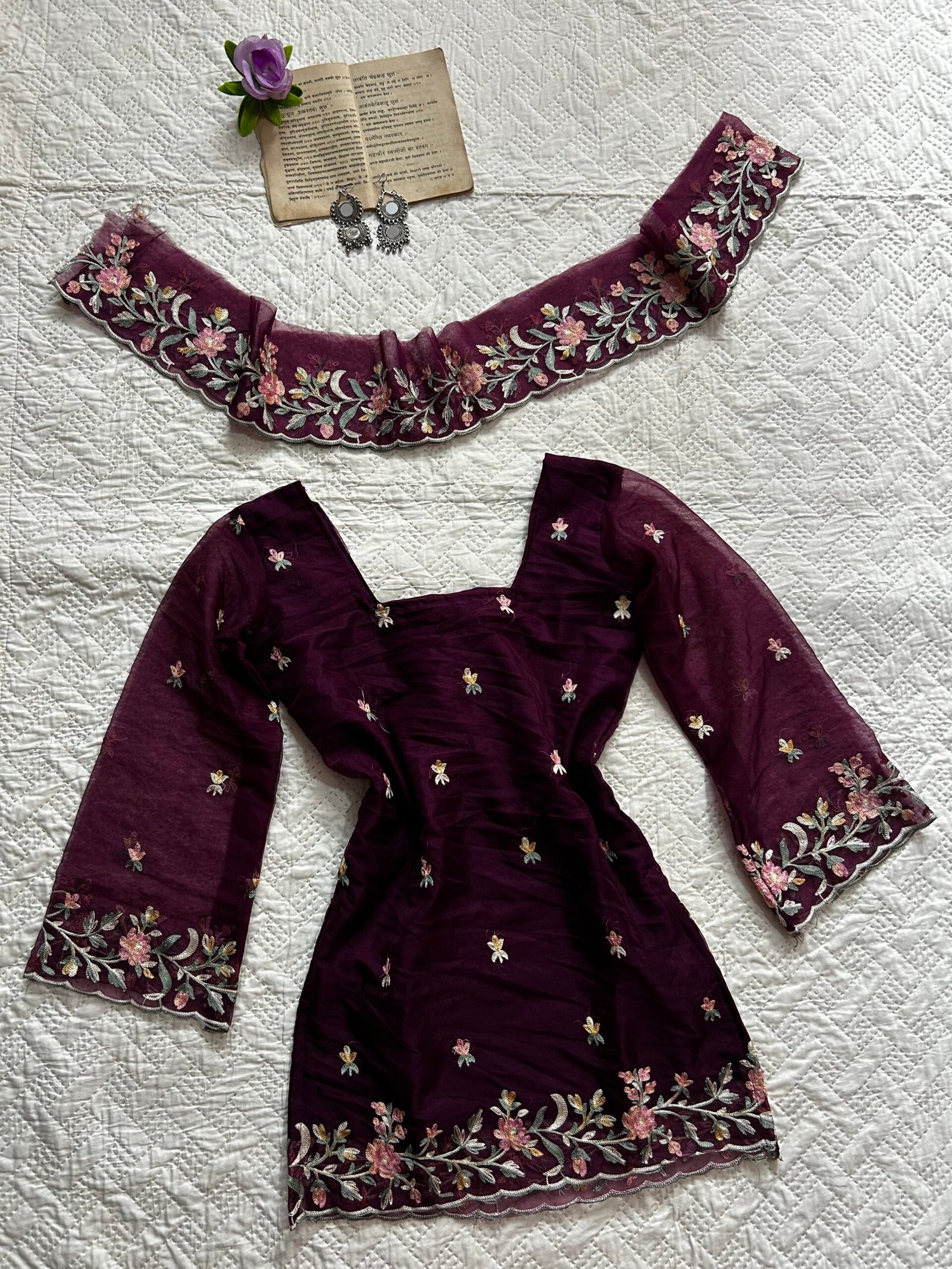 Embroidered Corset Back Chatpati Kurti