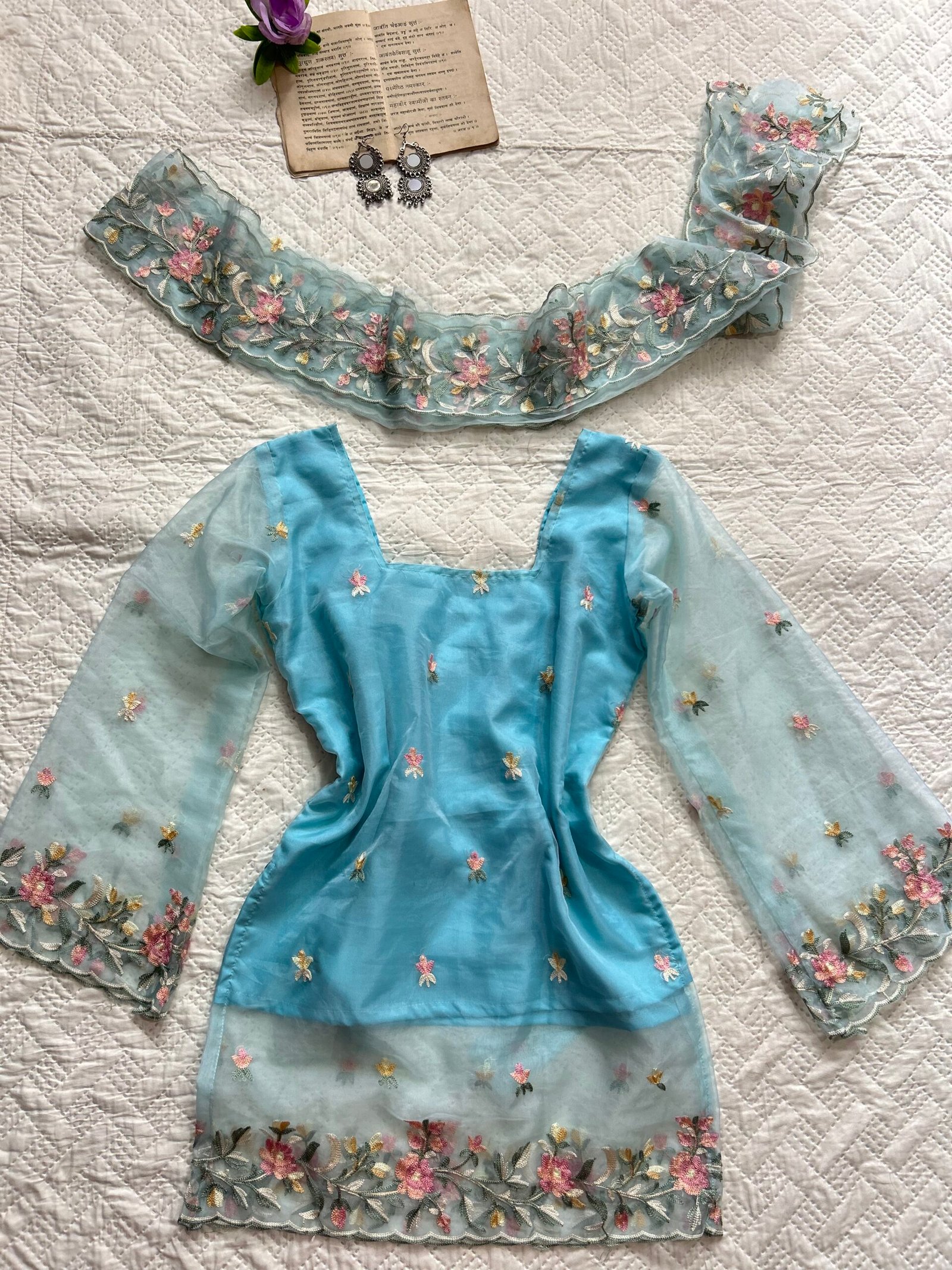 Embroidered Corset Back Chatpati Kurti